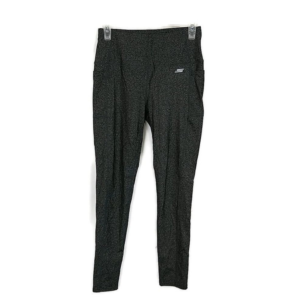 Skechers Charcoal‎ Heathered Athletic Leggings Activewear sz M